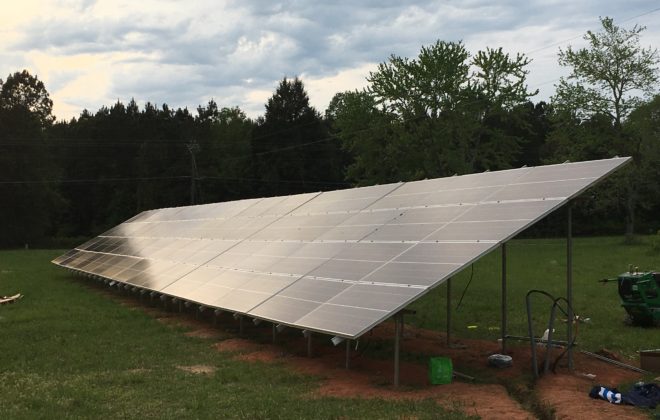 Ground Mount Solar Installation March 2020