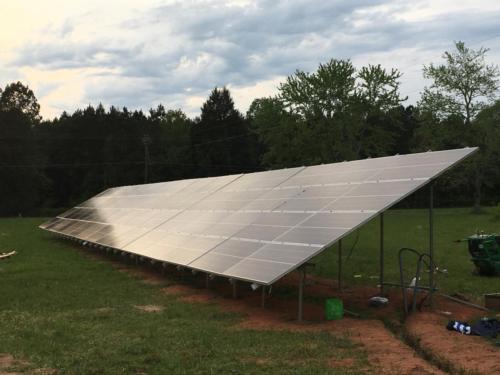 Ground Mount Solar Panel Installation